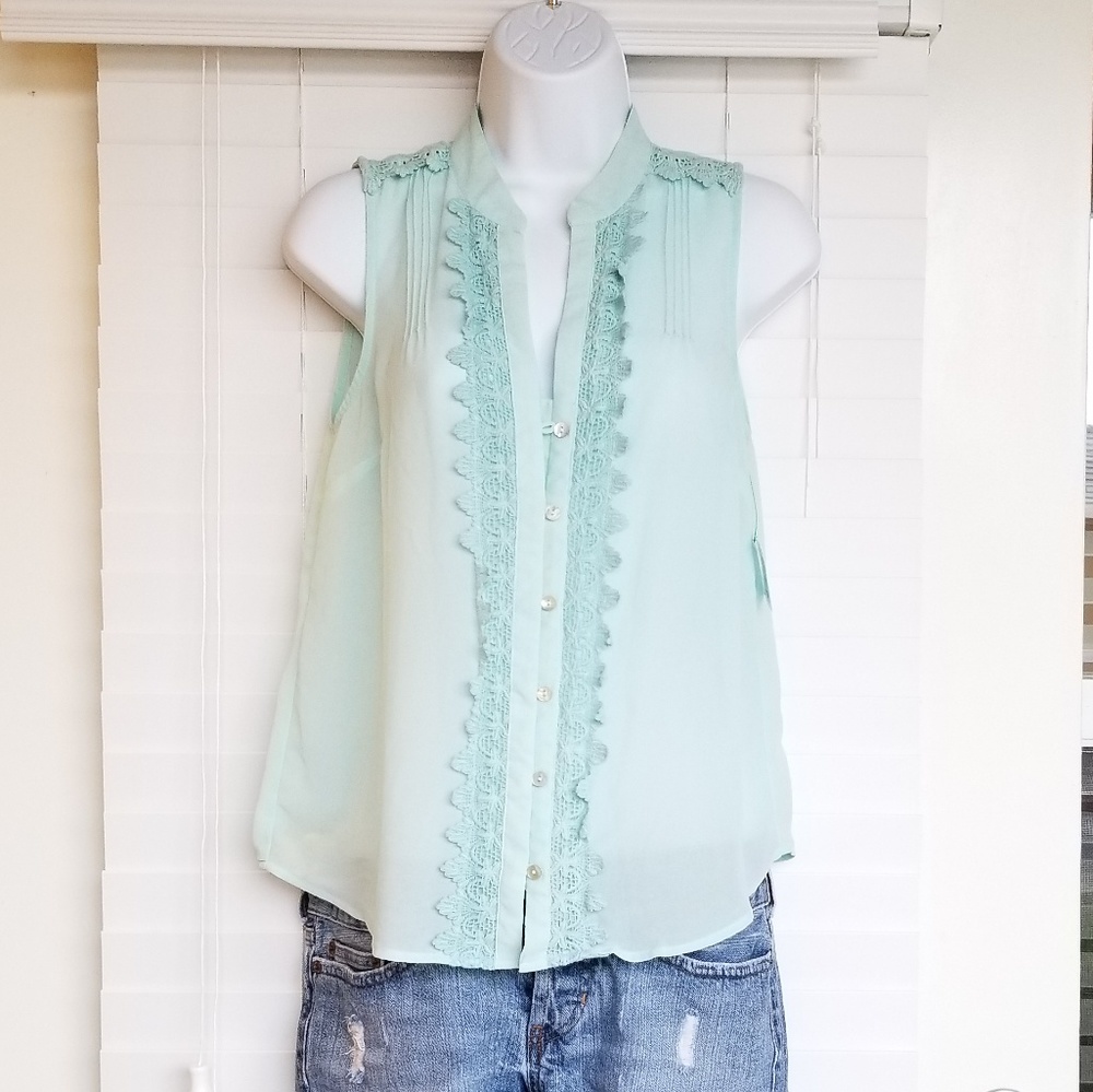 Forever21 Women's Boho Crochet Blouse